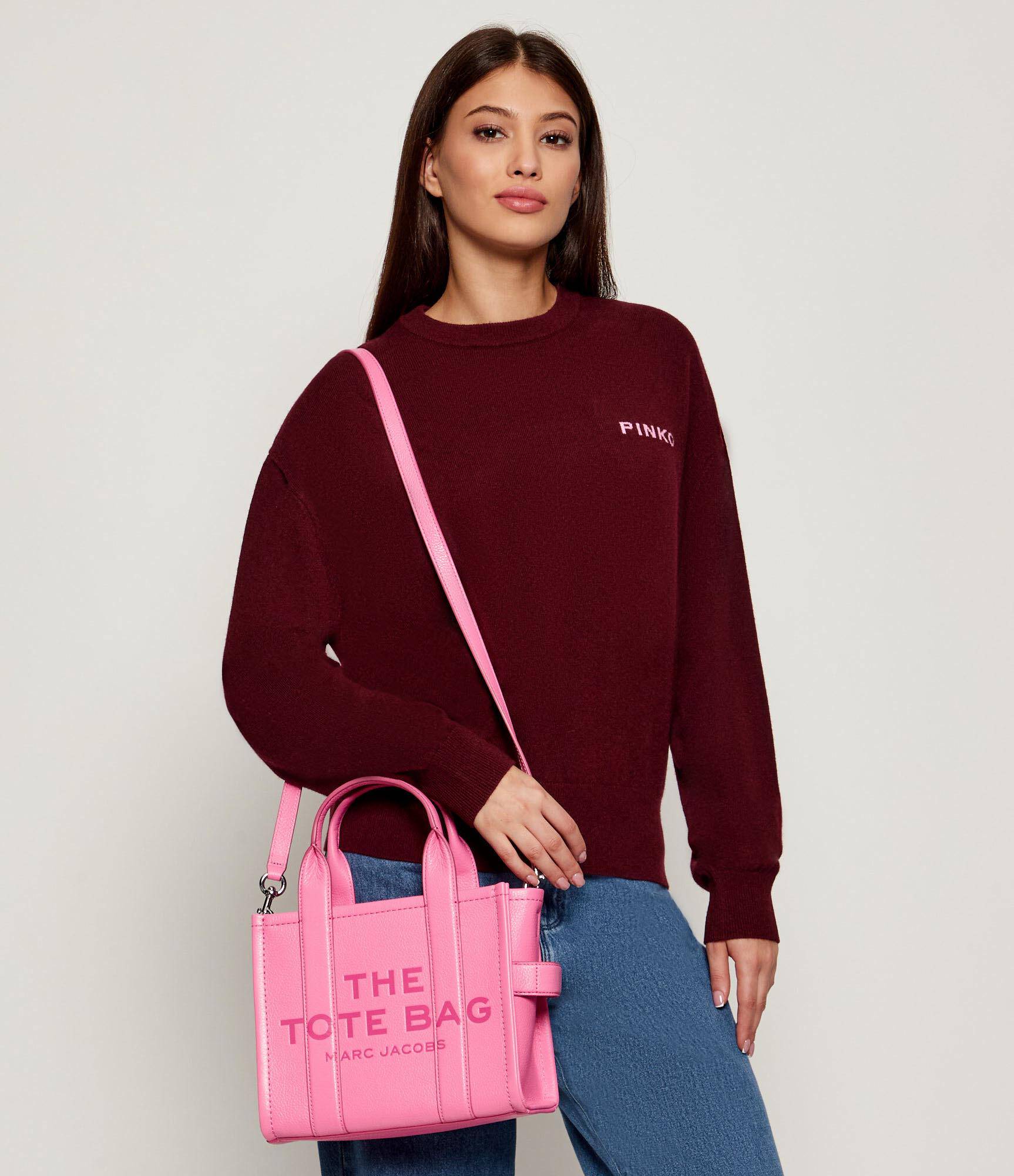 Marc Jacobs Womens The Mini Leather Tote Bag In Pink