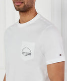 Tommy Hilfiger Mens Arch Pocket Tee T-Shirts In White