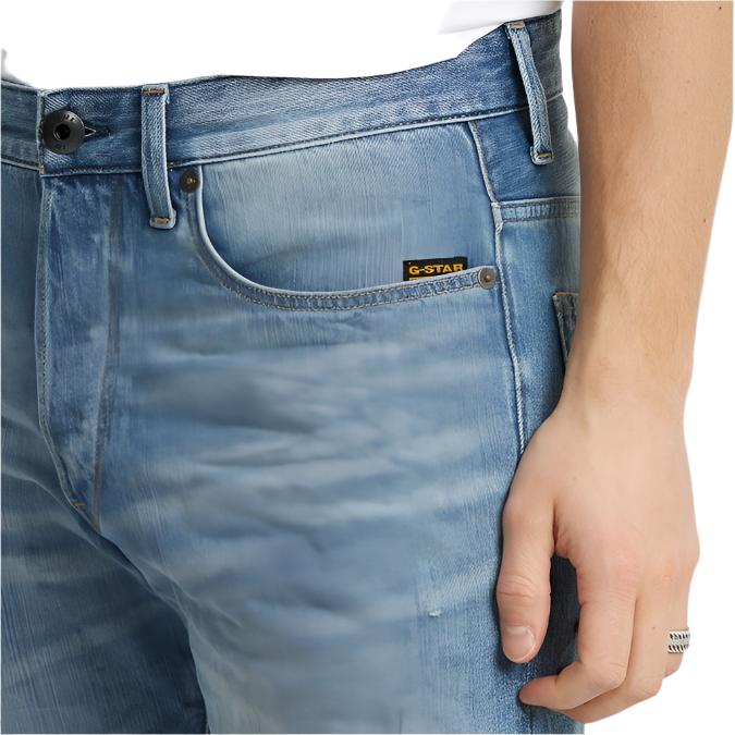 G-Star Raw D07432 Mens 3301 Short Jeans Light Aged – Sedgars SA