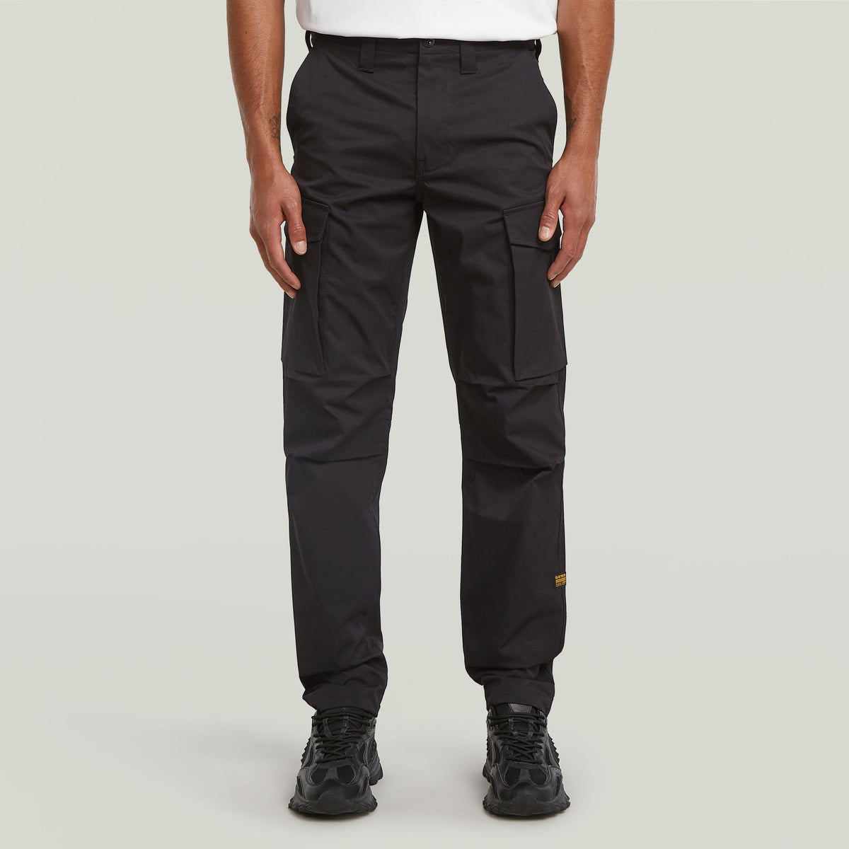 G-Star Raw Mens Core Regular Cargo Pants In Dark Black