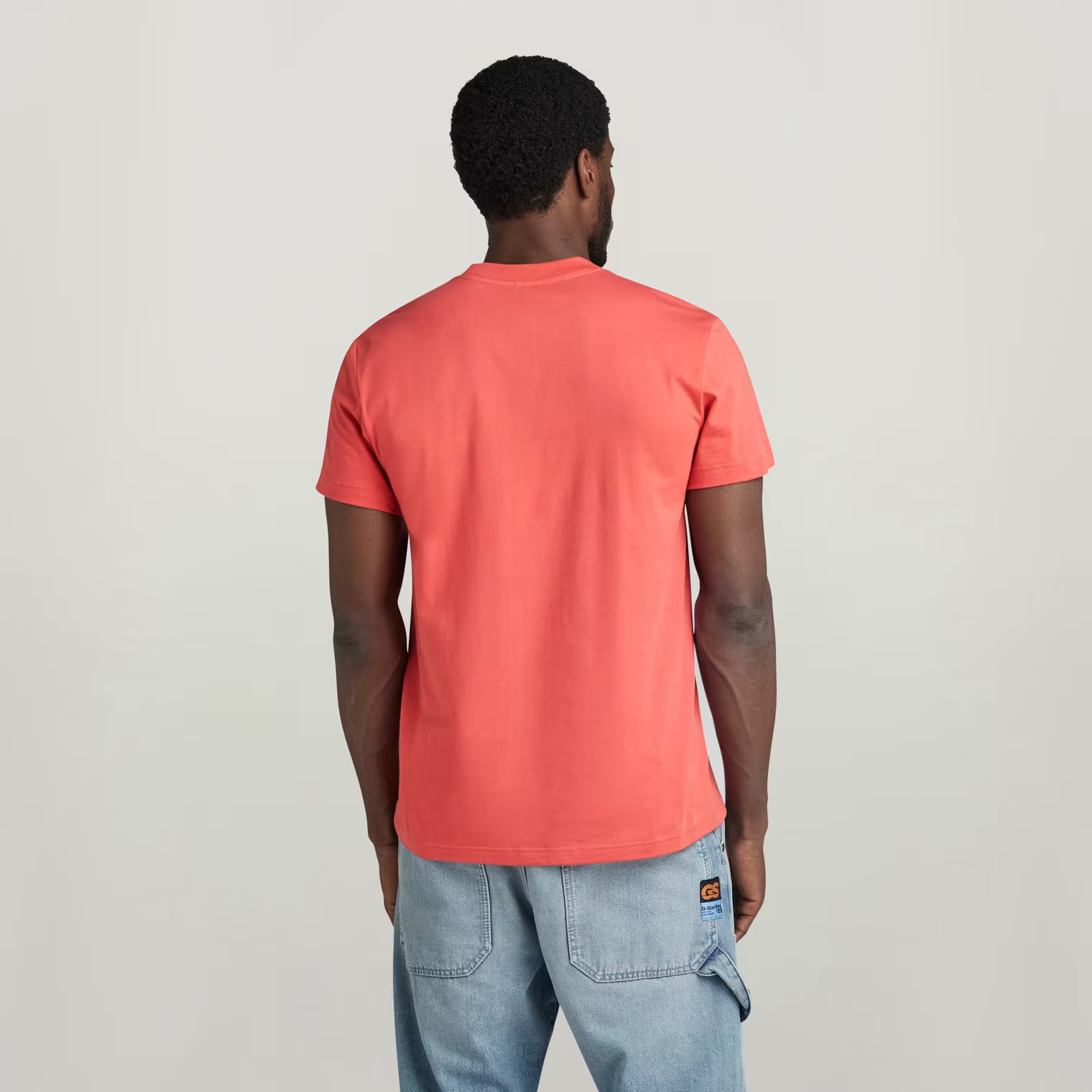 G-Star Raw Mens Distressed Old School Logo T-Shirt In Finch