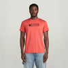 G-Star Raw Mens Distressed Old School Logo T-Shirt In Finch