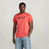 G-Star Raw Mens Distressed Old School Logo T-Shirt In Finch