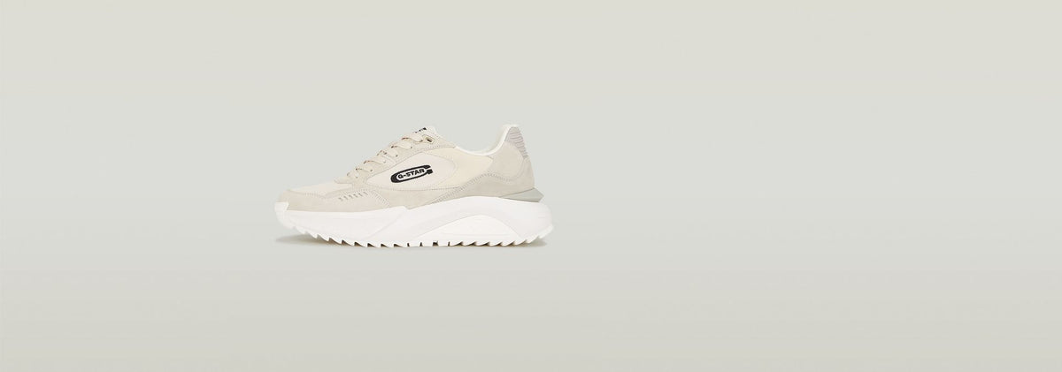 G-Star Mens Off White Duko Bsc Shoes