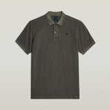 G-Star Raw Mens Dunda Grey Overdyed Slim Polo