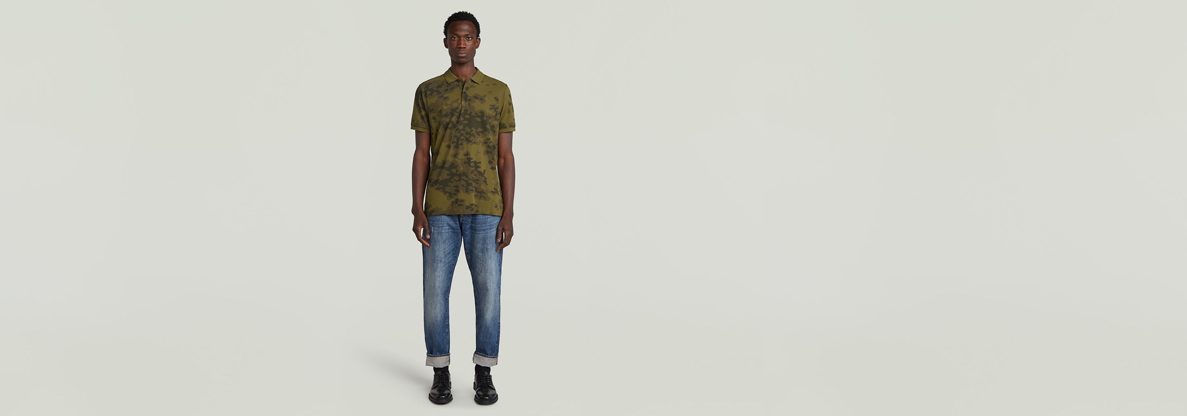G-Star Raw Mens Dunda Slim Polo Golfers In Dark Olive
