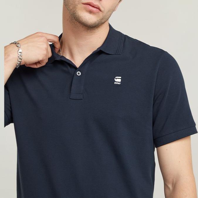 G-Star Raw Dunda Slim Polo Ss Sartho Blue