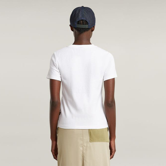 G-Star Womens Embro Logo R White T-Shirt