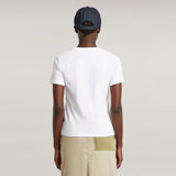 G-Star Raw Womens Embro Logo R White T-Shirt
