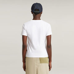 G-Star Womens Embro Logo R White T-Shirt