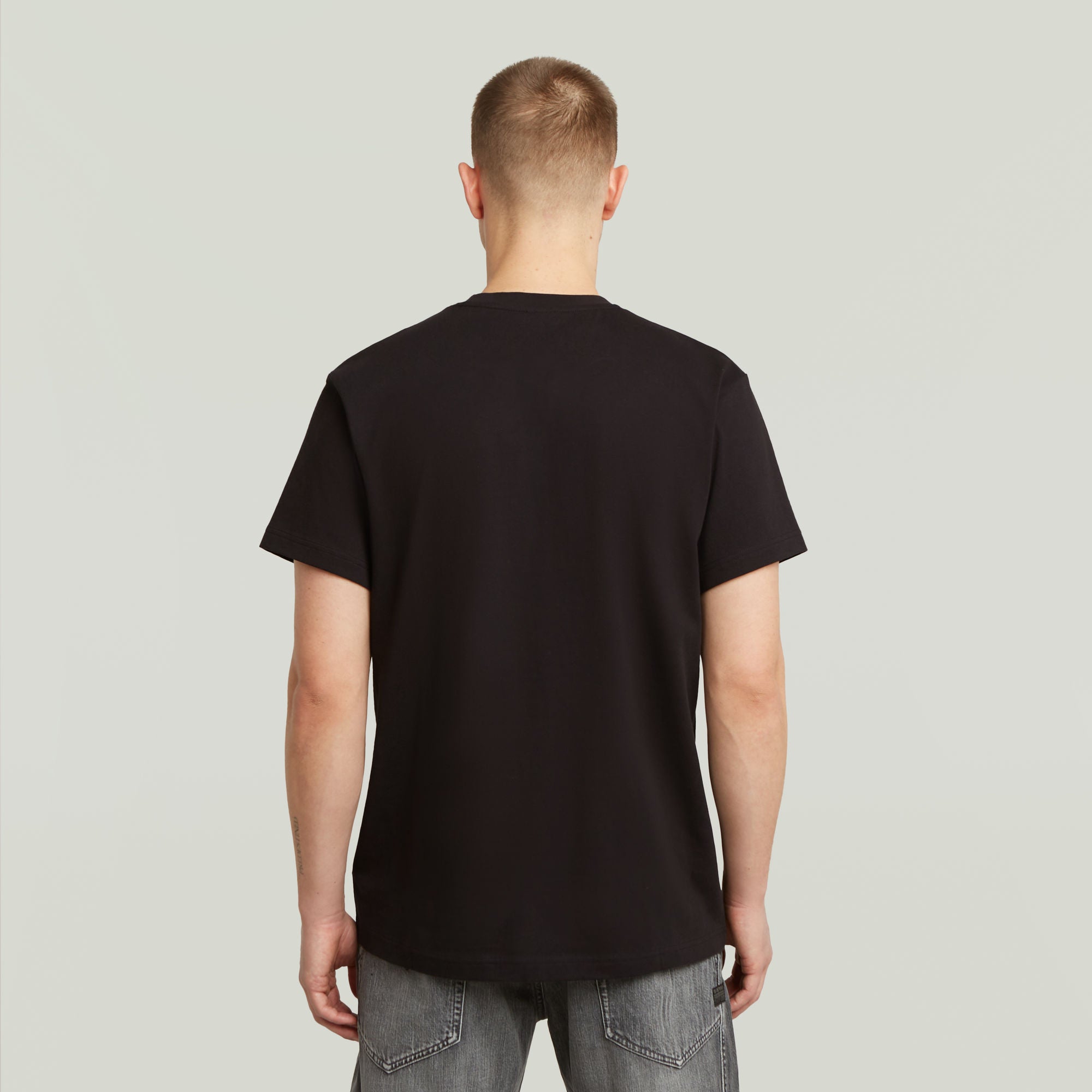 G-Star Raw Mens Felt Logo T-Shirt In Black