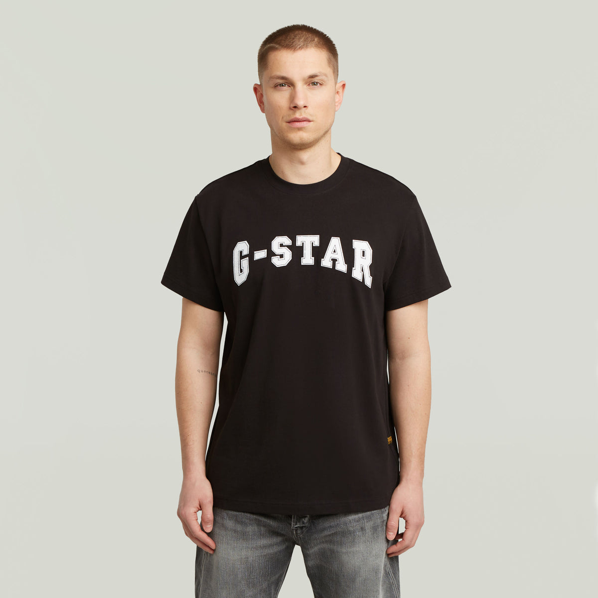 G-Star Raw Mens Felt Logo T-Shirt In Black