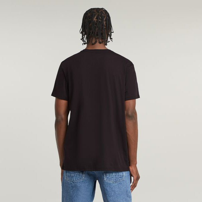 G-Star Mens Finger Print Burger R Black T-Shirt
