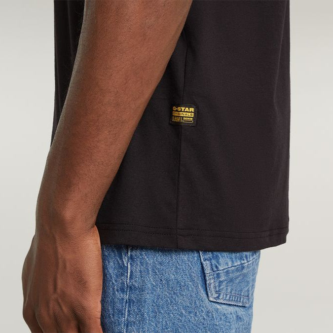 G-Star Mens Finger Print Burger R Black T-Shirt