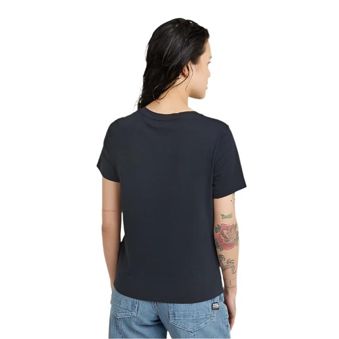 G-Star Raw D25064 Womens G-Script Shiny T-Shirt Navy Blue