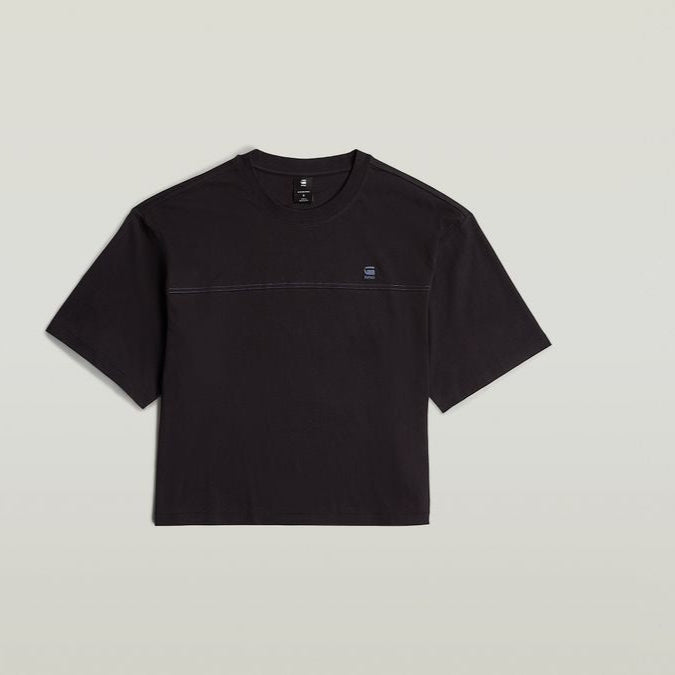 G-Star Raw Womens Black Horizontal Seam Loose R T-Shirt
