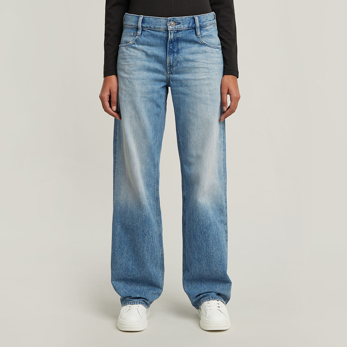 G-Star Raw Ladies Judee Loose Jeans In Light Blue