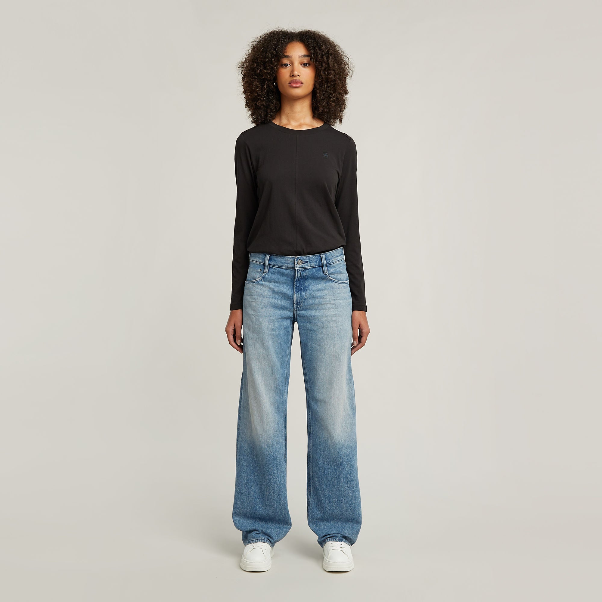 G-Star Raw Ladies Judee Loose Jeans In Light Blue