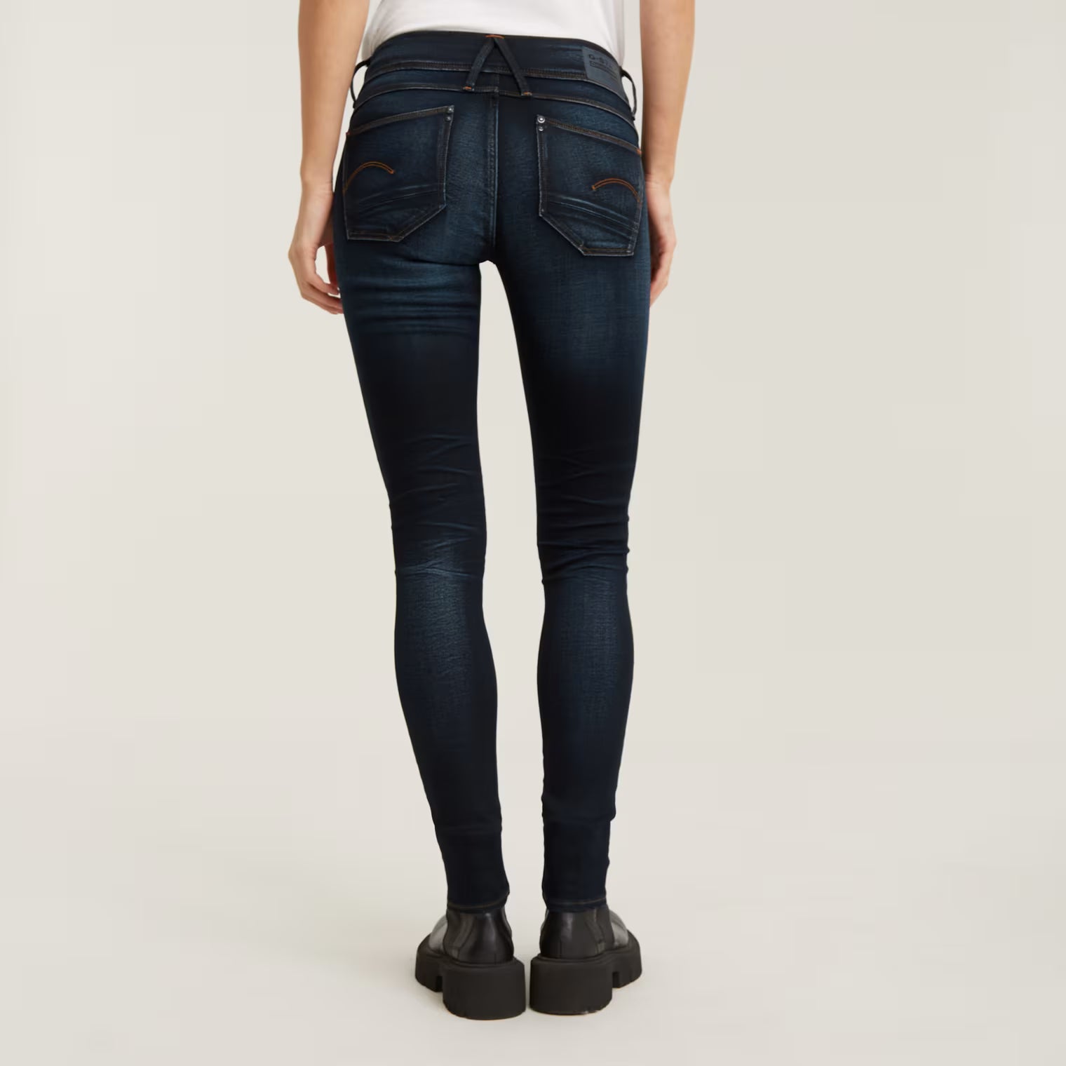 G-Star Raw Womens Lynn Skinny Jeans In Medium Aged