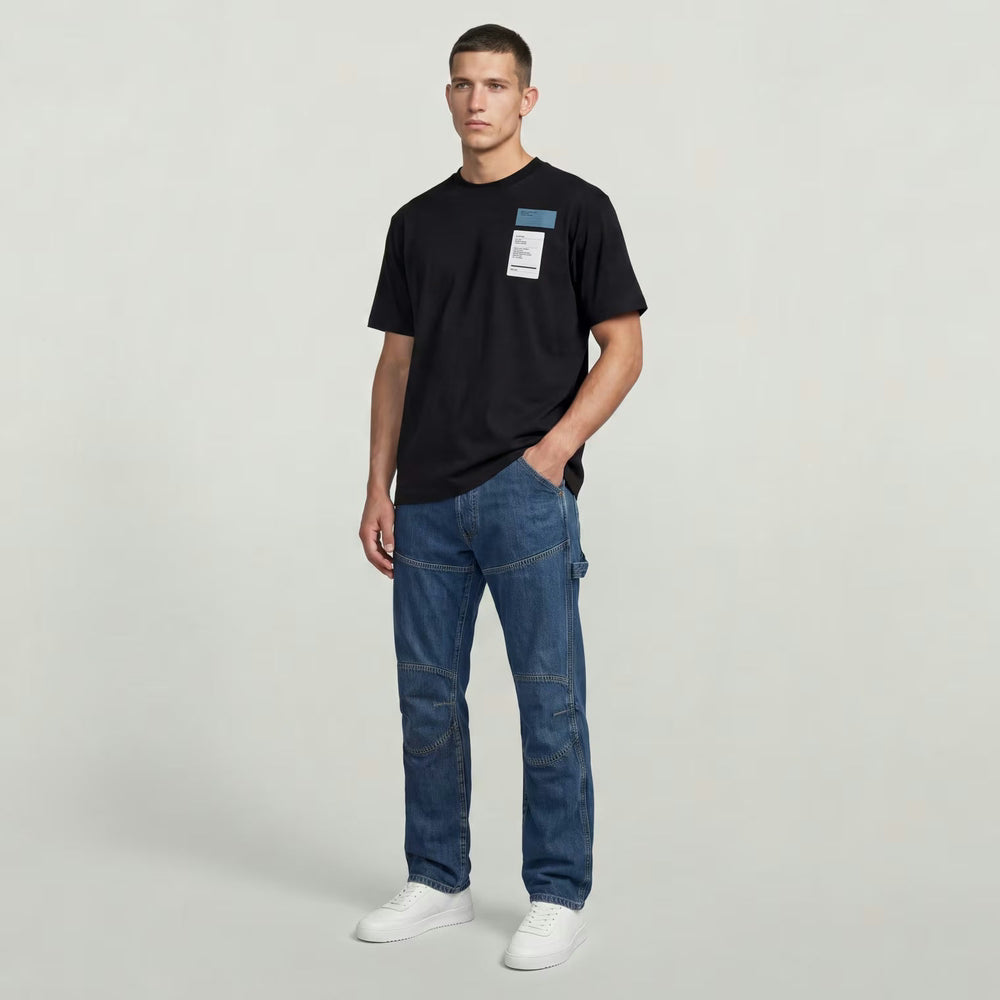 G-Star Raw Mens Multi Chest Badge Relaxed T-Shirt In Black
