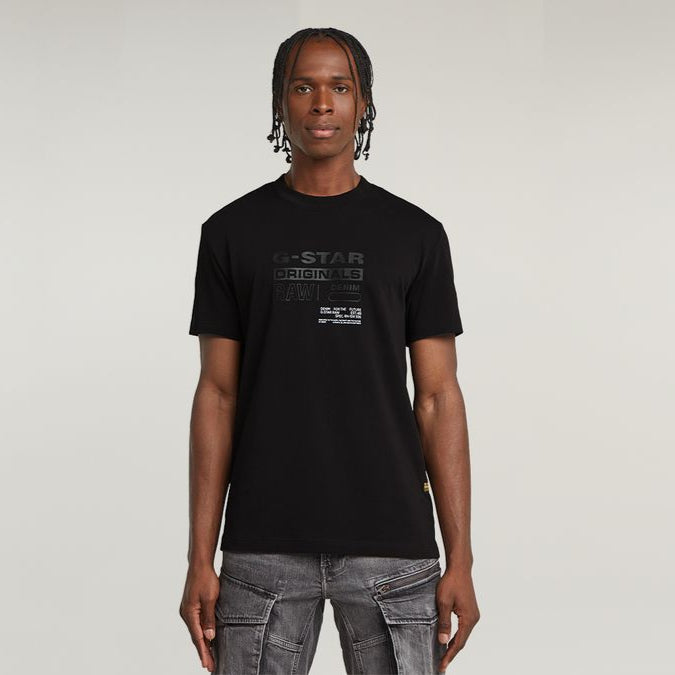 G-Star Raw Mens Black Originals R T-Shirt