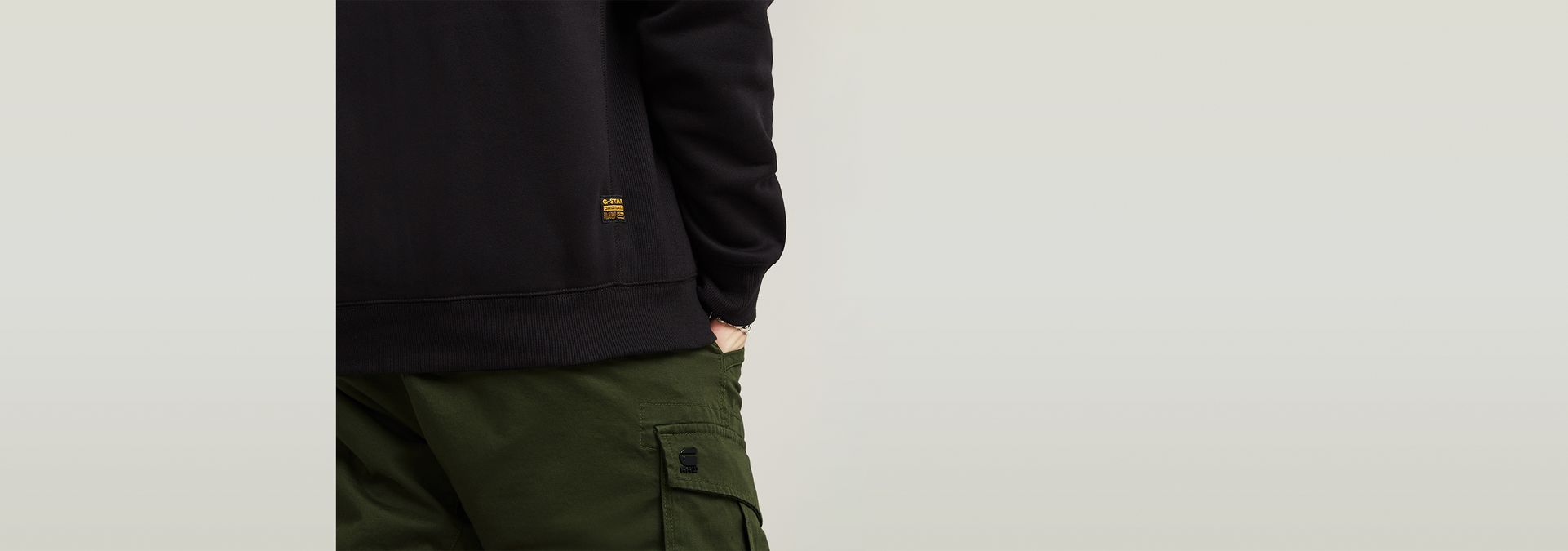 G-Star Premium Hdd Zip Sw Ls Black