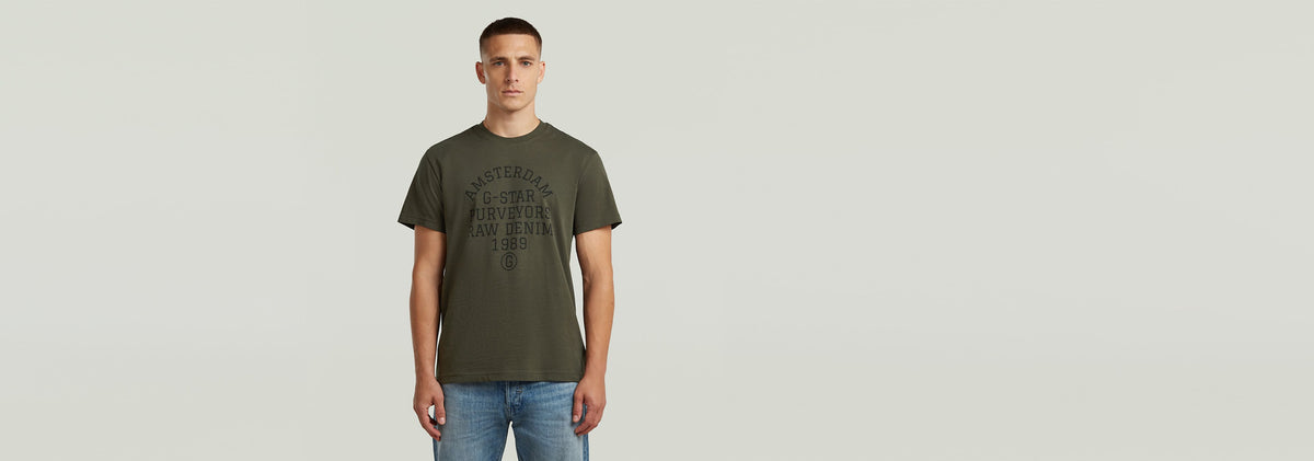G-Star Raw Mens Purveyors T-Shirt In Asphalt