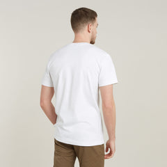 G-Star Raw D25086 Destroyed Old Skool Logo Tee  White