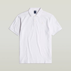 G-Star Raw Dunda Slim Polo Ss T-Shirt White