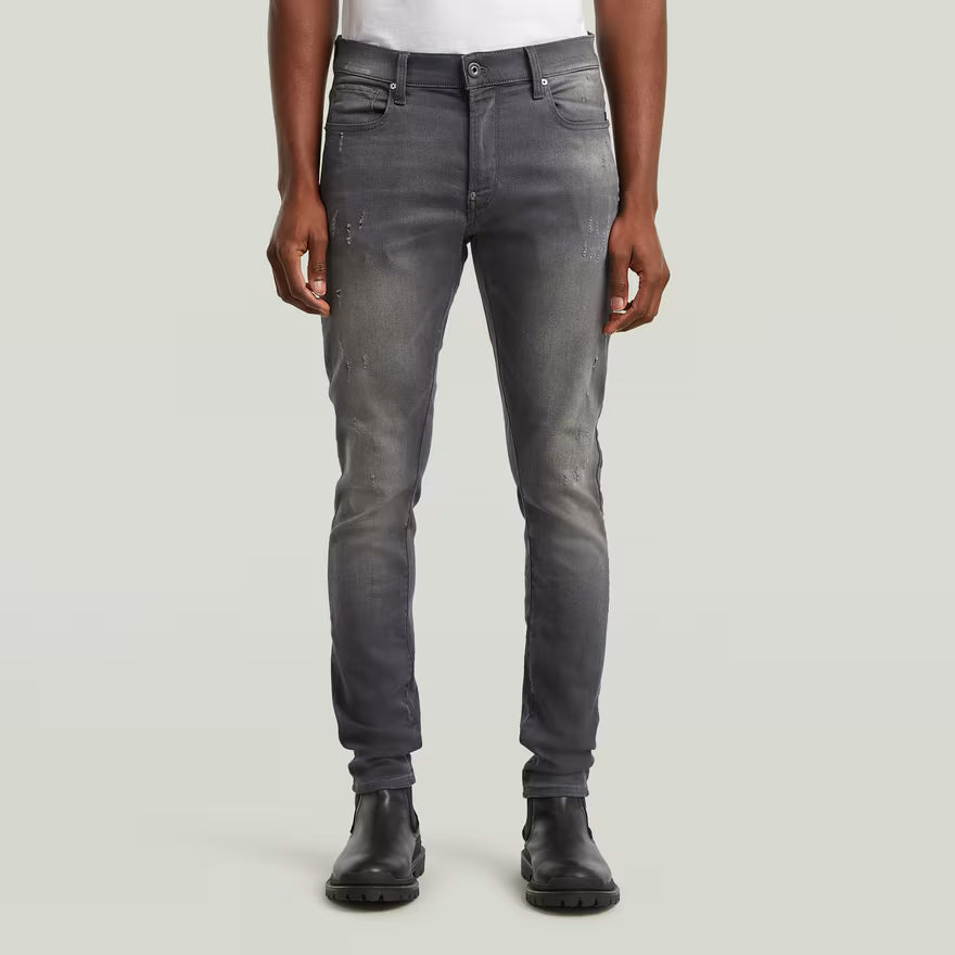 G-Star Raw Mens Revend Skinny Light Aged Destroy