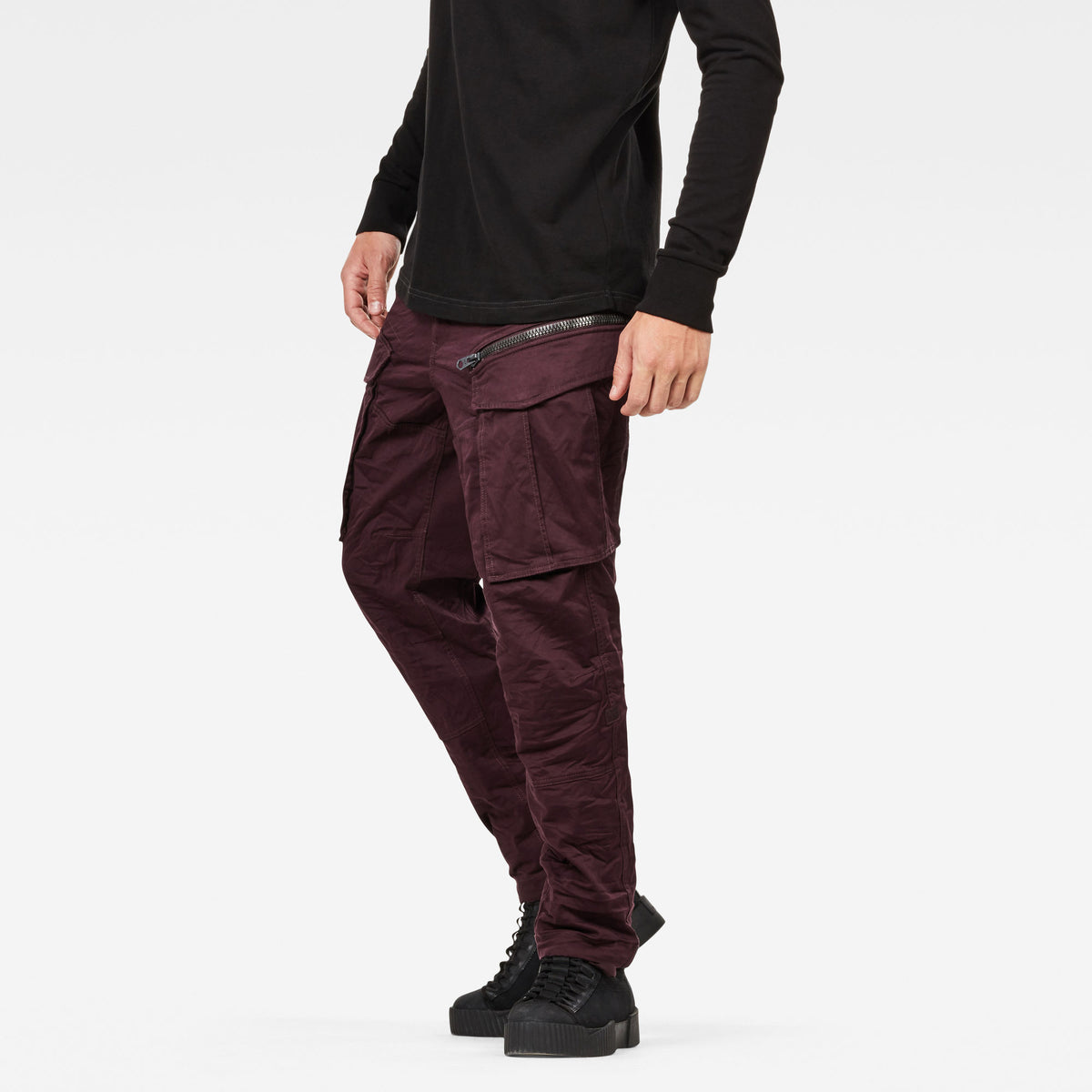 G-Star Raw Regular Tapered Pants In Chocolate Plum
