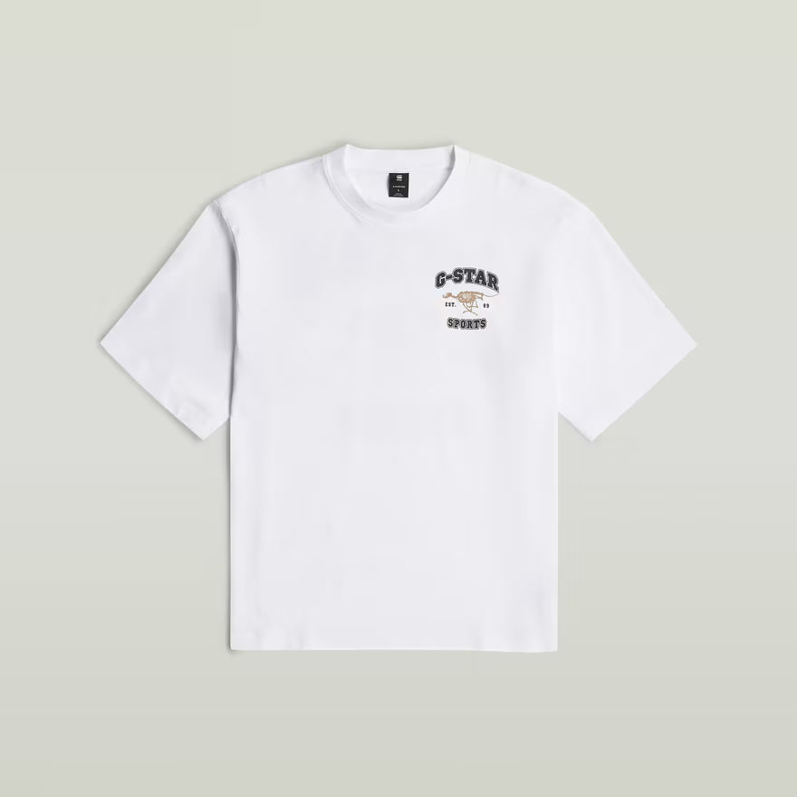 G-Star Raw Mens Running Dog Back Gr Boxy T-Shirt White
