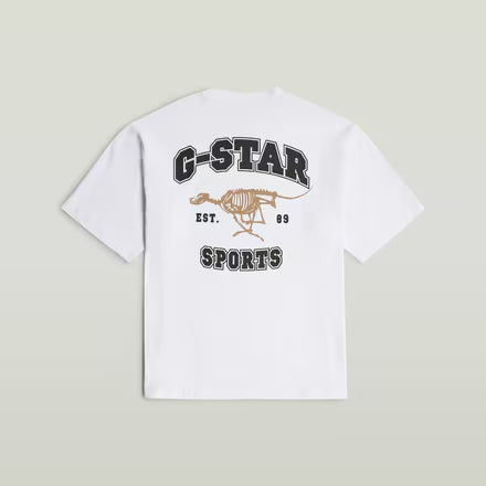 G-Star Raw Mens Running Dog Back Gr Boxy T-Shirt White