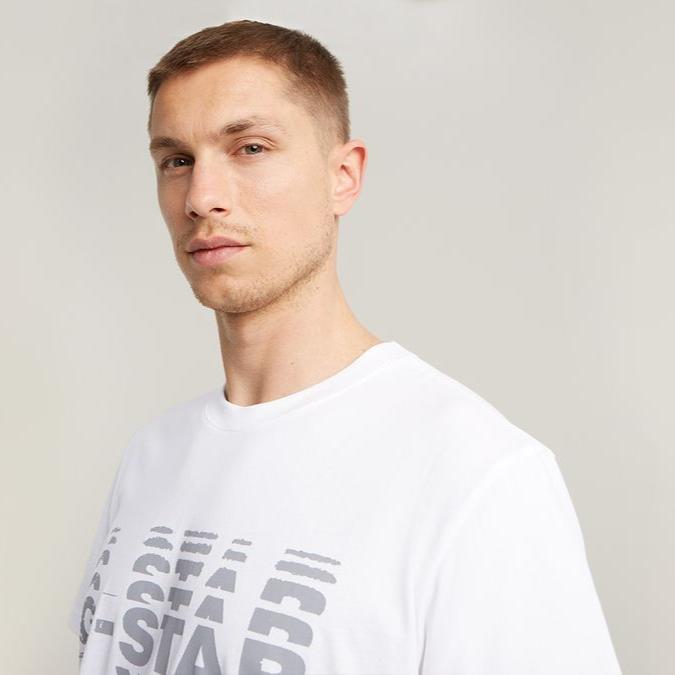 G-Star Raw D25140 Mens Shattered Gr T-Shirt White