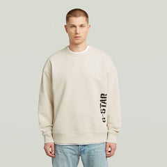 G-Star Raw White Sprayed 89 Gr Loose R Sweater