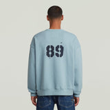 G-Star Raw Mens  Ash Blue Sprayed 89 Loose Sweatshirt
