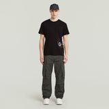 G-Star Raw Men Sprayed T-Shirt In Black