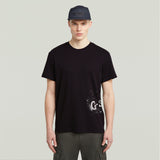 G-Star Raw Men Sprayed T-Shirt In Black