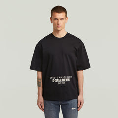 G-Star Raw Mens Studio AMS Boxy T-Shirt In Black