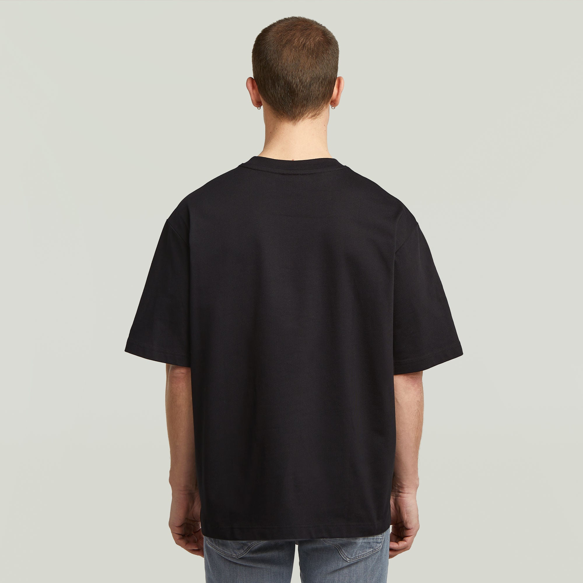 G-Star Raw Mens Studio AMS Boxy T-Shirt In Black