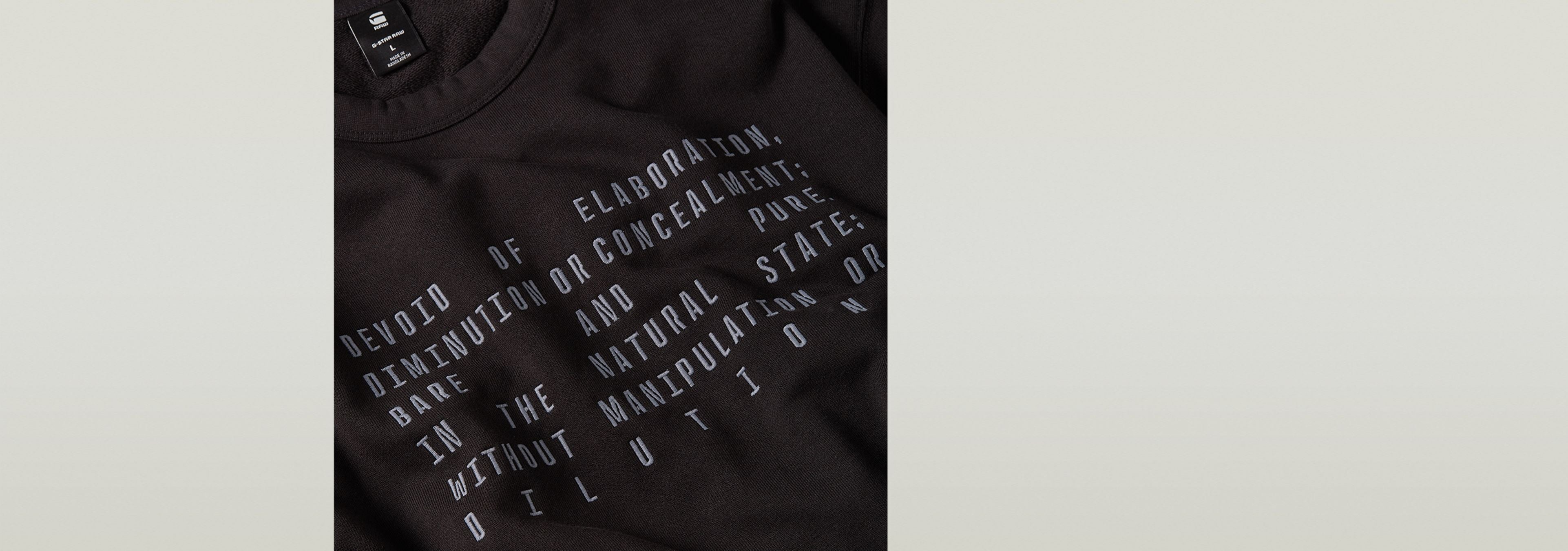 G-Star Raw Mens Text Graphic Sweater In Black