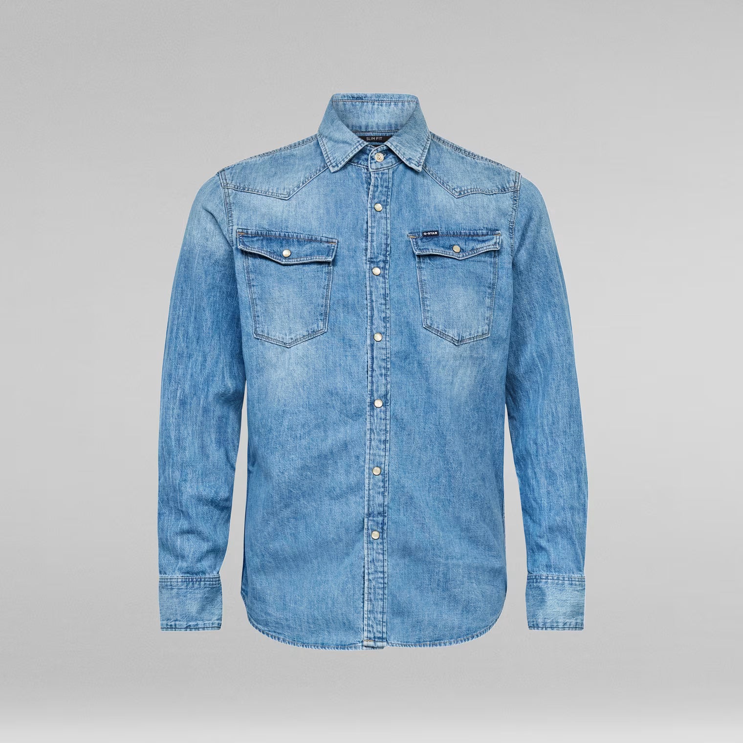 G-Star Raw Slim Shirt In Medium Age
