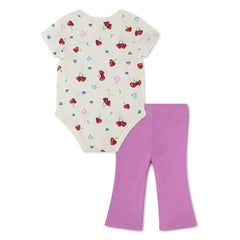 Nike Girls 2 Pcs Bodysuit & Legging Set In Light Magenta