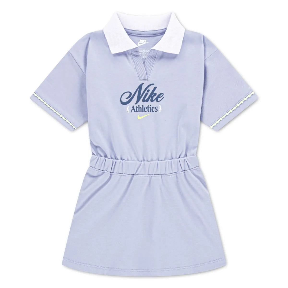 Nike Girls Tennis Lifestyle Short Sleeves Dress In Ghost