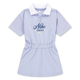 Nike Girls Tennis Lifestyle Short Sleeves Dress In Ghost