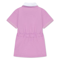 Nike Girls Tennis Lifestyle Short Sleeves Dress In Light Magenta