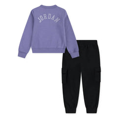 Jordan Girls 2-piece set Black and Purple