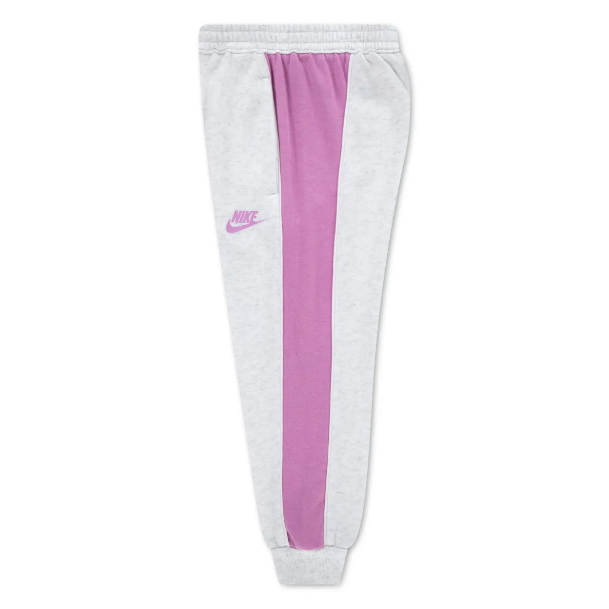 Nike Girls Color Blocked 2 Pcs Crew Sweatshirts & Joggers Set In Birch Heather