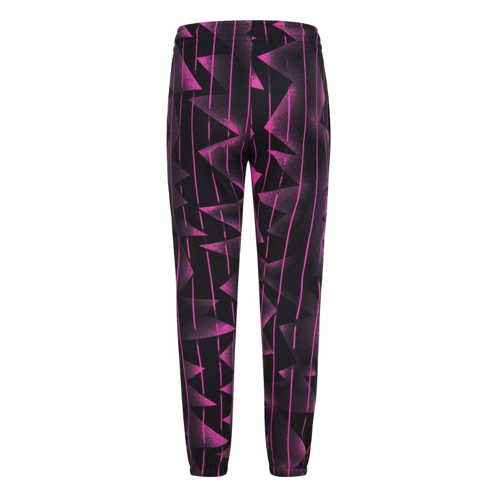 Jordan Girls Essentials AOP Fleece Pant In Black/Pink