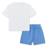 Jordan Boys MJ The Greatest Speckle Set In Blue And White